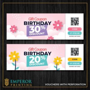 Vouchers with Perforation