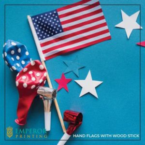 Flags with Wood sticks
